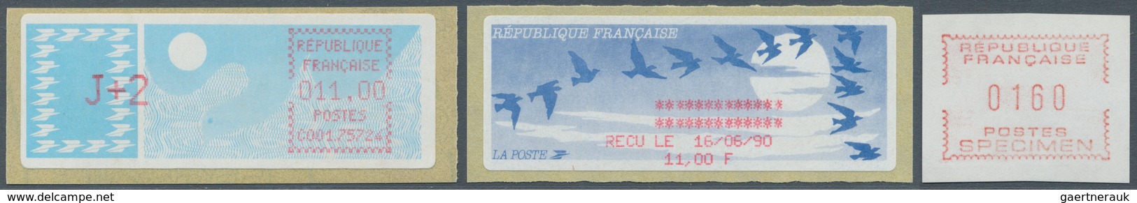 Frankreich - Automatenmarken: 1981/1990, Saubere, Meist Postfrische Sammlung Der Frühen Automatenmar - Otros & Sin Clasificación