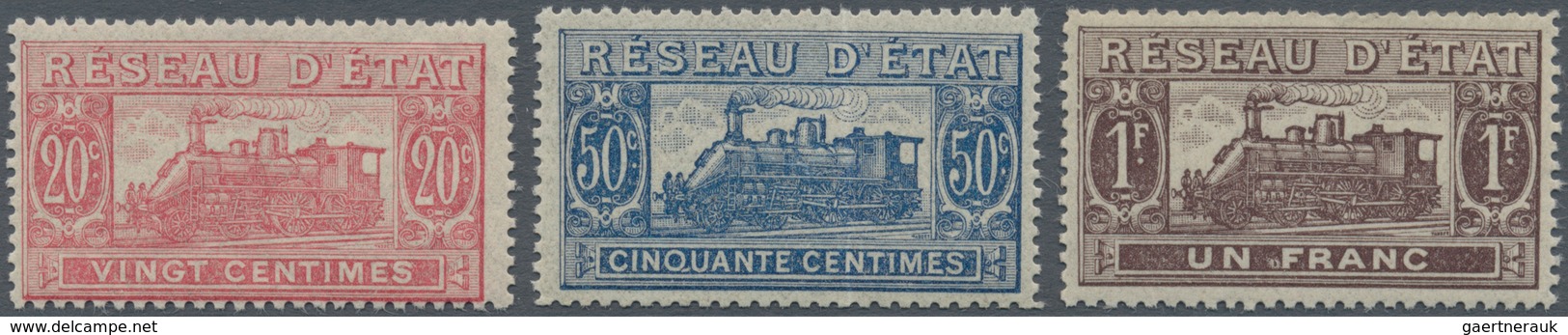 Frankreich - Postpaketmarken: 1901, UNISSUED ‚Reseau D’Etat‘ Steam Locomotive Issue 20c. Carmine, 50 - Autres & Non Classés