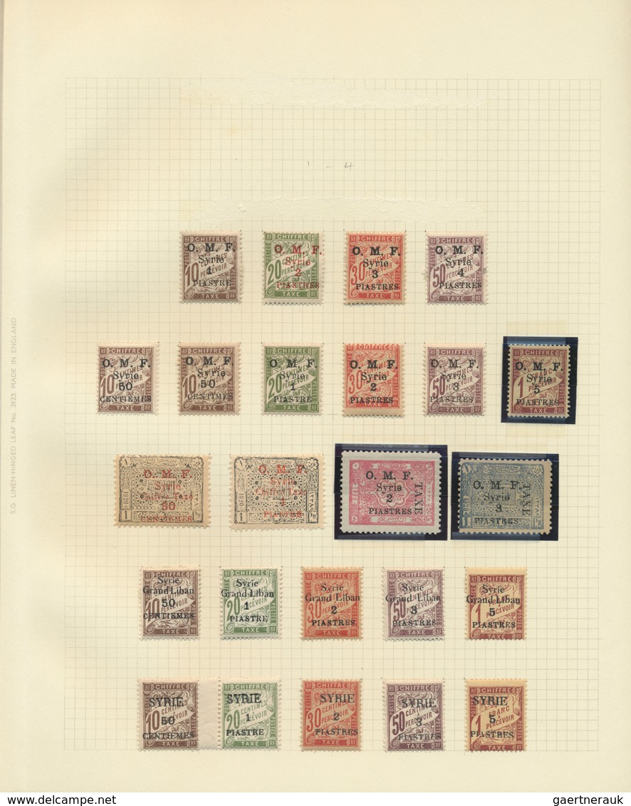Französische Post In Der Levante: 1902/1931, Levant/Rouad/Syria/Grand Liban, Mint Collection On Albu - Autres & Non Classés