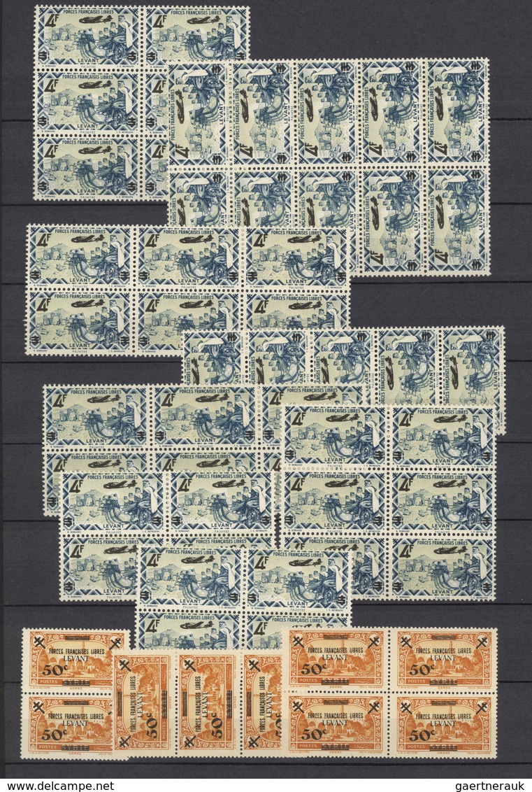 Französische Post In Der Levante: 1942/1943, F.F.L. Issues, U/m Accumulation Incl. Units. Maury Cat. - Other & Unclassified