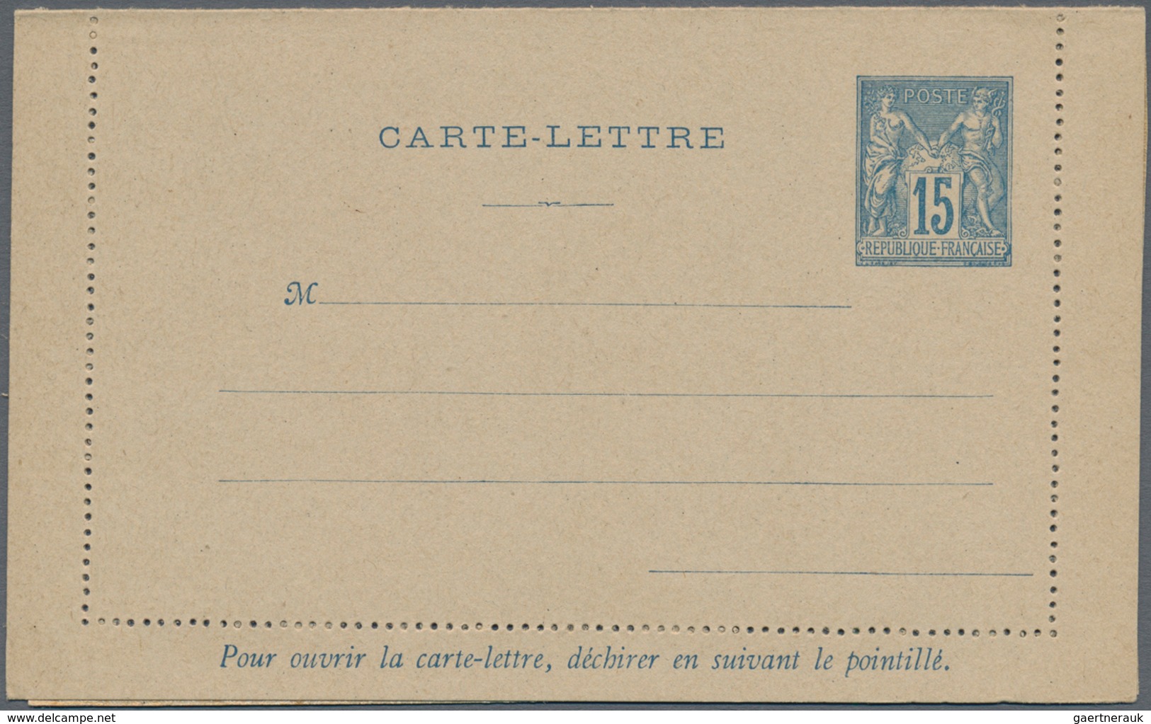 Frankreich - Ganzsachen: 1878/1884, Lot With 16 Different Mint Postal Stationeries, Comprising Postc - Autres & Non Classés