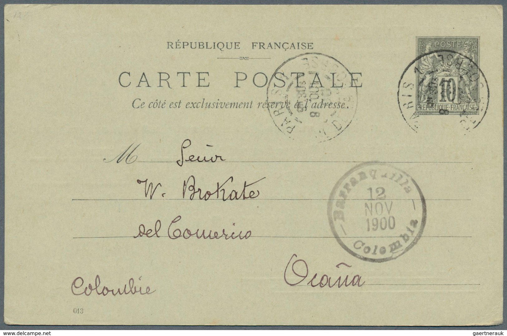 Frankreich - Ganzsachen: 1878/1960 Ca., Comprehensive Collection With Ca. 150 Used Postal Stationeri - Autres & Non Classés