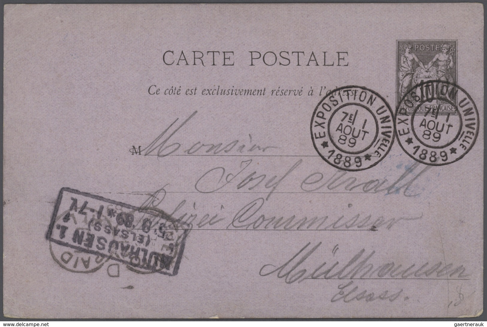 Frankreich - Ganzsachen: 1880/1901, Type Sage, Accumulation Of Apprx. 168 Stationeries (cards, Doubl - Otros & Sin Clasificación