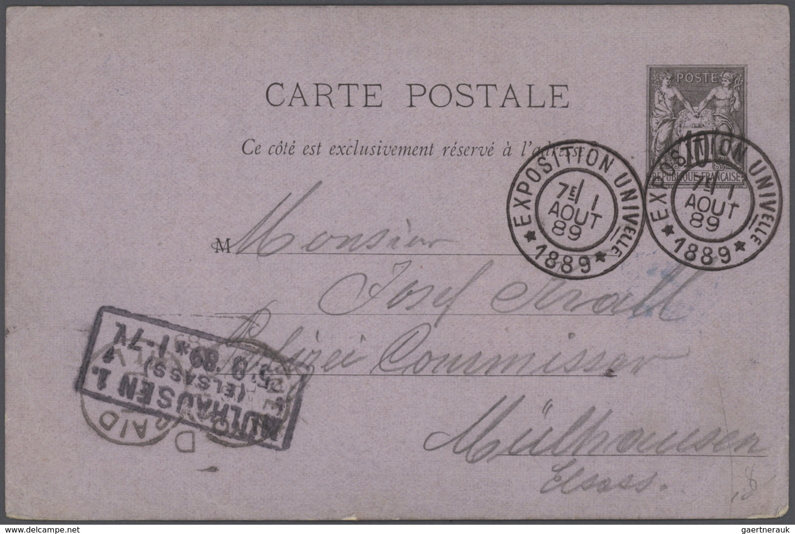 Frankreich - Ganzsachen: 1880/1901, Type Sage, Accumulation Of Apprx. 168 Stationeries (cards, Doubl - Other & Unclassified