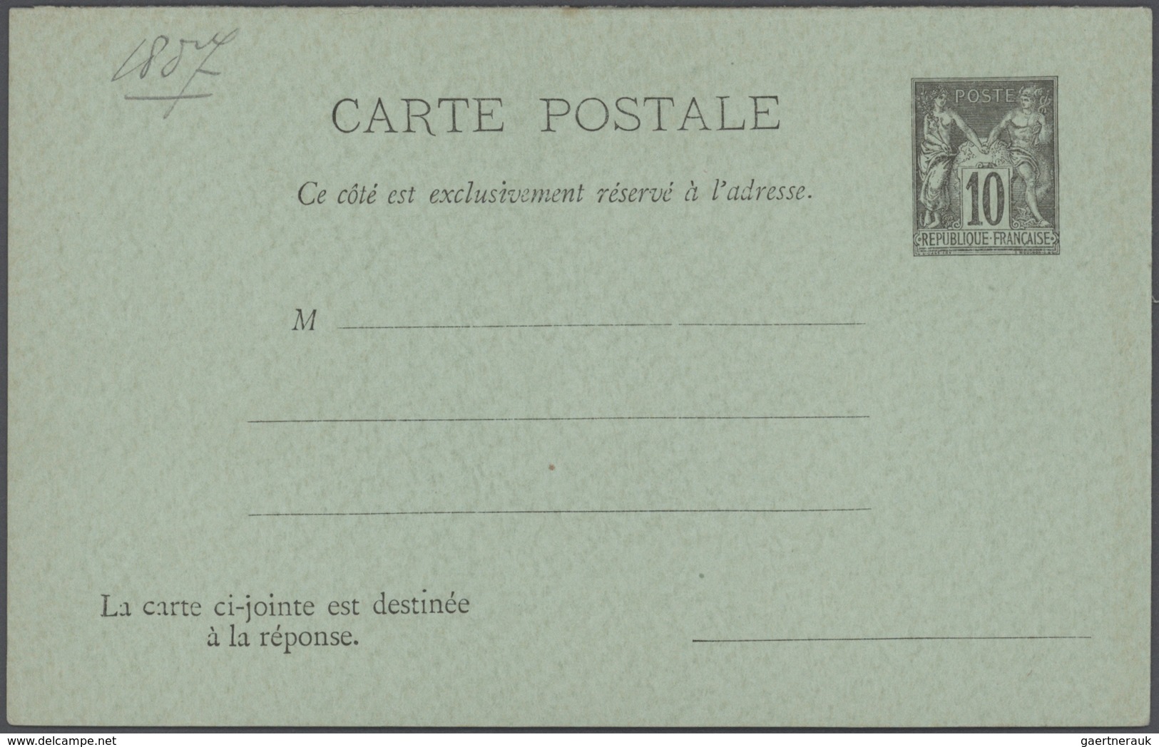 Frankreich - Ganzsachen: 1880/1901, Type Sage, Accumulation Of Apprx. 168 Stationeries (cards, Doubl - Otros & Sin Clasificación