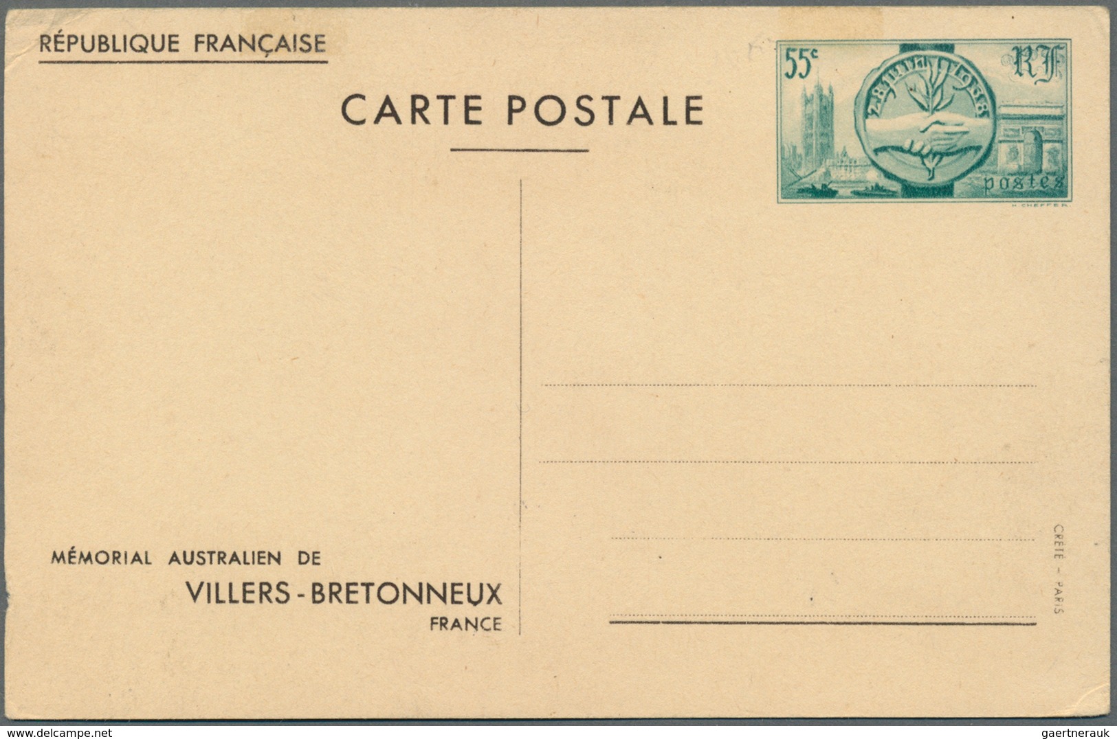 Frankreich - Ganzsachen: 1924/1966, assortment of 28 mainly used stationery cards incl. better comme