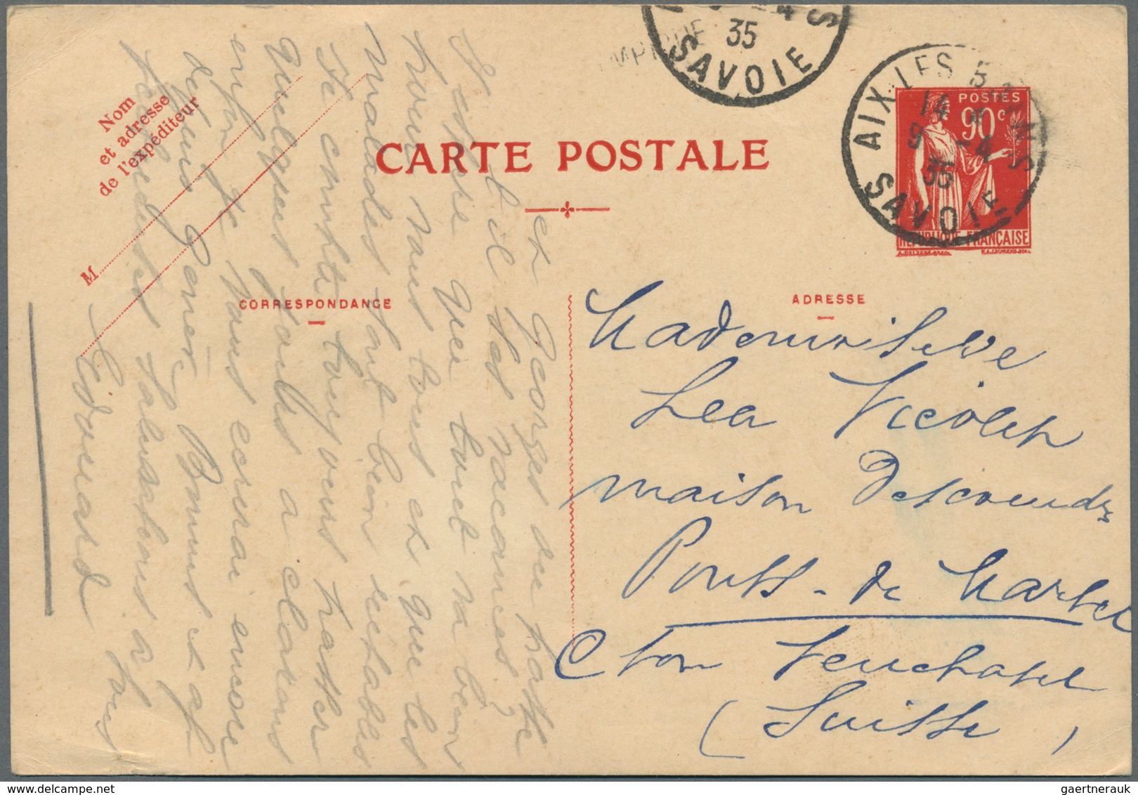 Frankreich - Ganzsachen: 1932/1943, Type PAIX, Assortment Of 37 Stationery Cards/letter Cards Used A - Autres & Non Classés