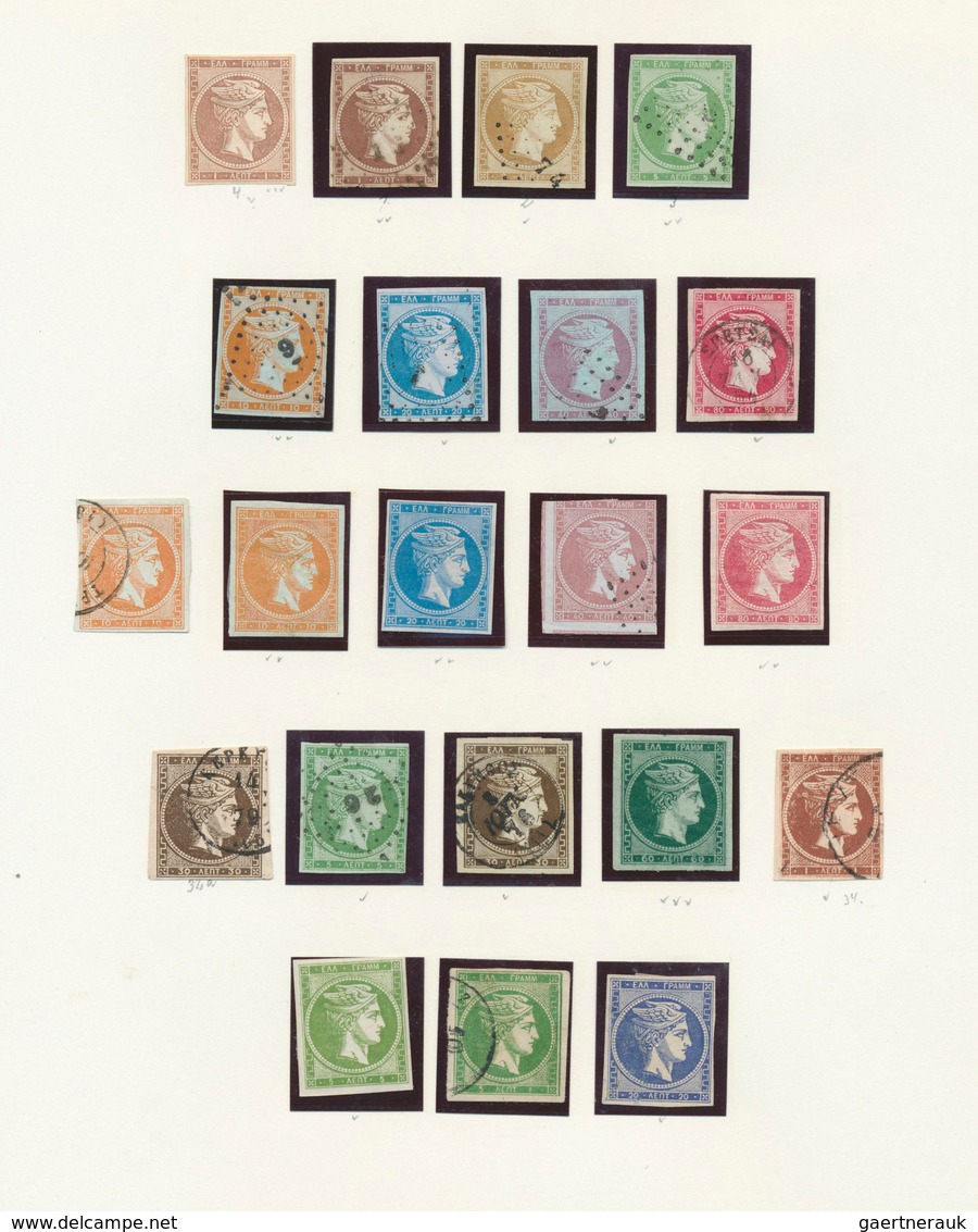 Griechenland: 1865/1930 (ca.), Mainly Mint Collection On Album Pages, From A Nice Section Of 36 Larg - Neufs