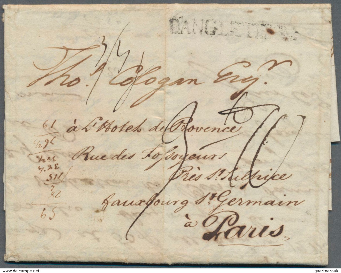 Großbritannien - Vorphilatelie: 1746/1874, Comprehensive Collection With 128 Covers, Mostly Sent To - ...-1840 Prephilately