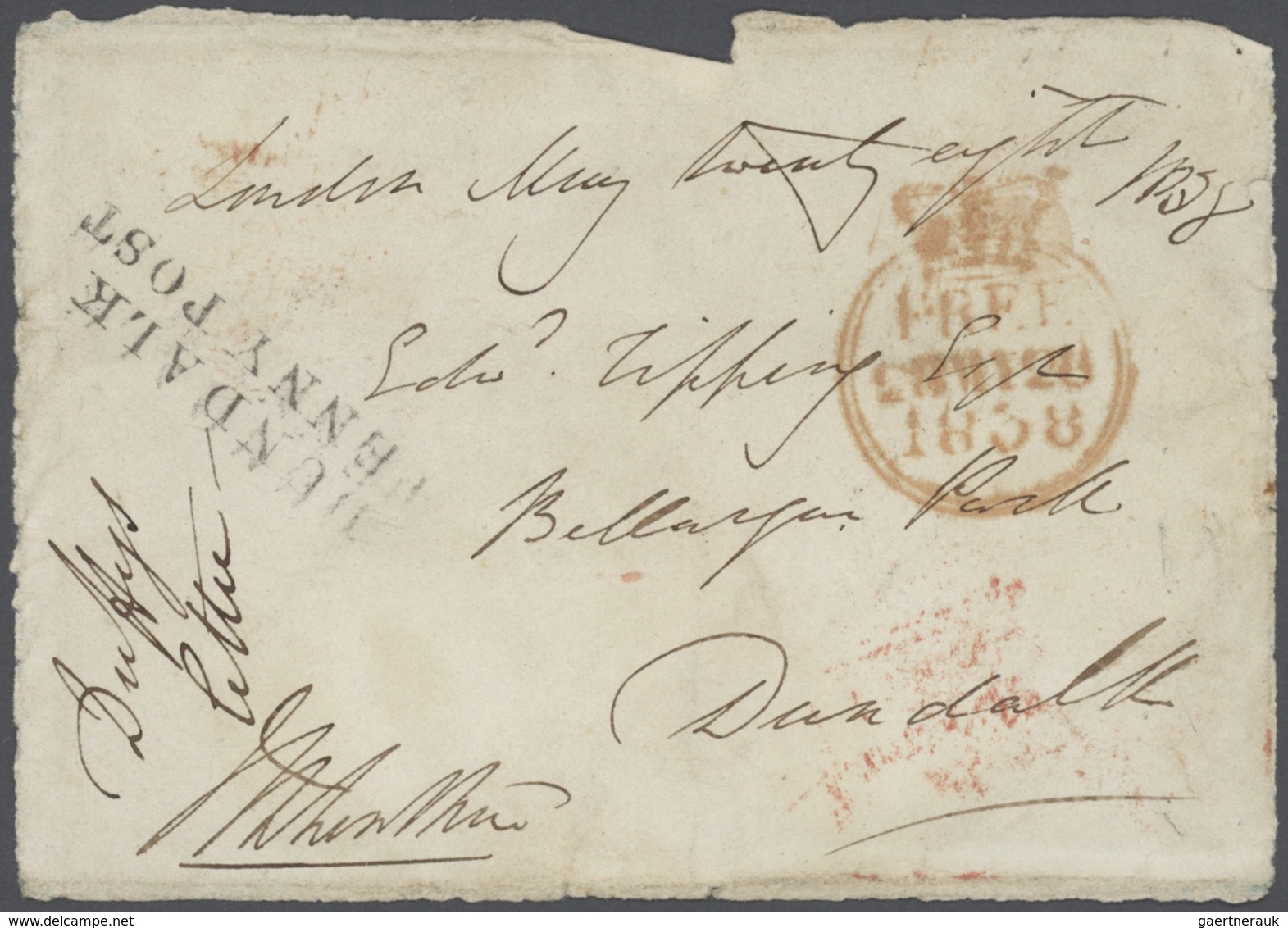 Großbritannien - Vorphilatelie: 1838/1839, HOUSE OF COMMONS, Collection Of 120 Fronts Of Covers Ex 1 - ...-1840 Precursores