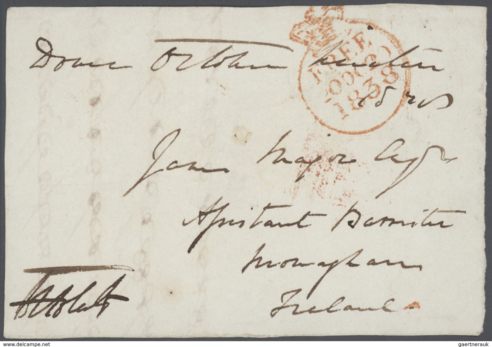 Großbritannien - Vorphilatelie: 1838/1839, HOUSE OF COMMONS, Collection Of 120 Fronts Of Covers Ex 1 - ...-1840 Préphilatélie