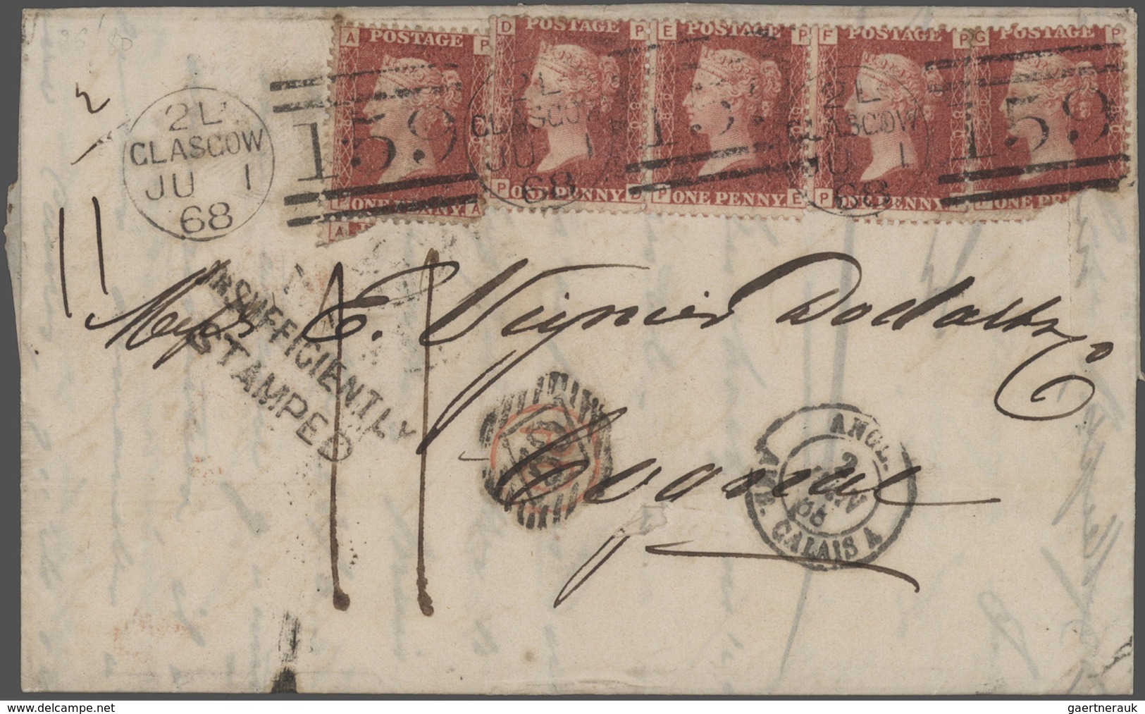 Großbritannien: 1836/1946: 77 better covers and postal stationeries including pre-philatelic, used A