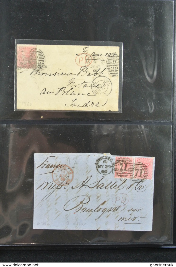 Großbritannien: 1840/1902: Great collection of single frankings, mainly in very fresh and wonderful