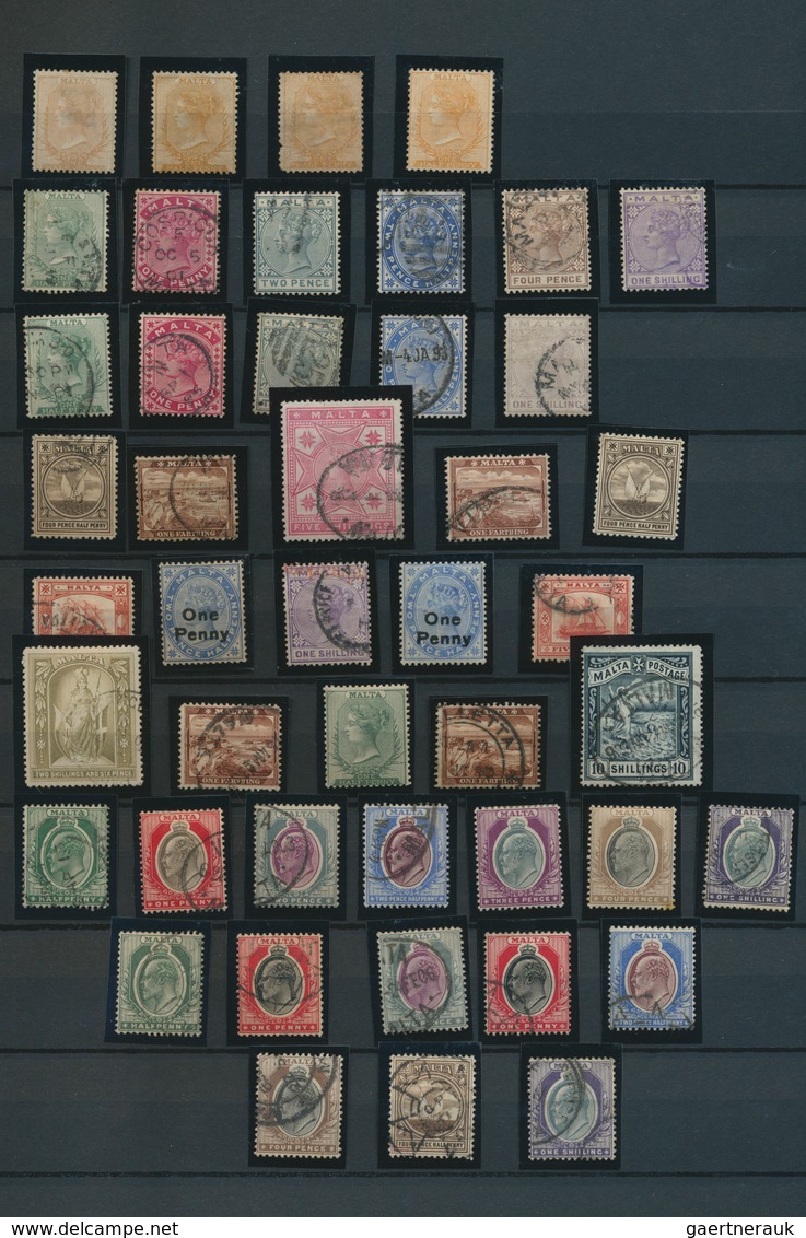 Großbritannien: 1840/1910, GB/British Europe, used and mint collection on stockpages, varied conditi
