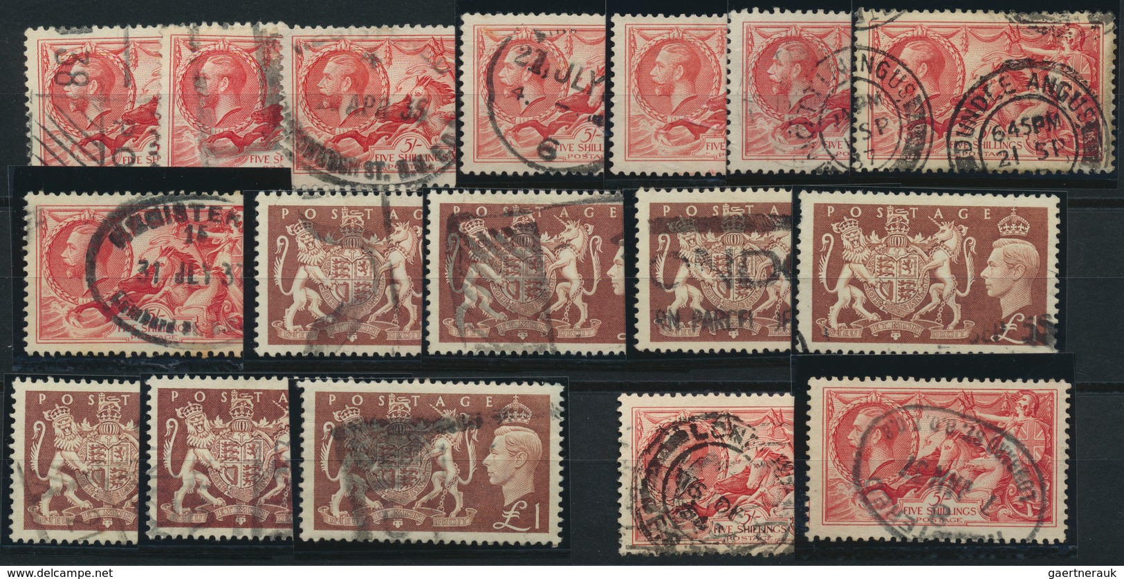 Großbritannien: 1840/1940 (ca.), Mainly Used Lot On Stockcards With Main Value In The QV Issues Incl - Autres & Non Classés