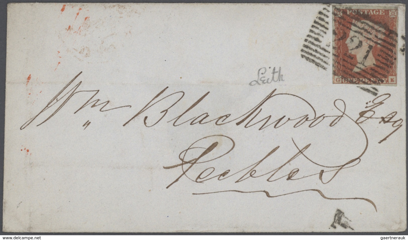 Großbritannien: 1840's SCOTLAND: Collection Of 48 Letters Used Within Scotland And Franked By Penny - Autres & Non Classés