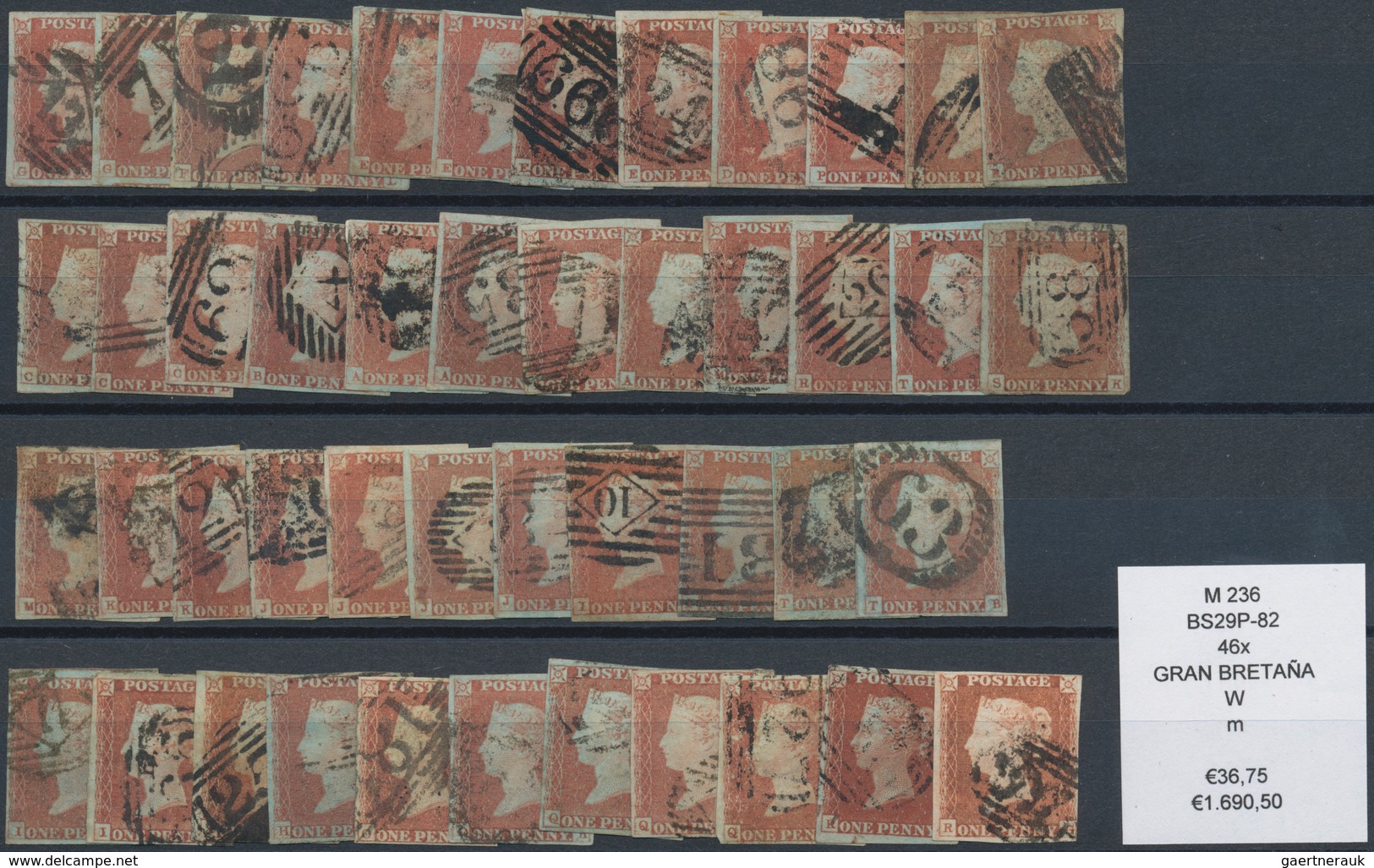 Großbritannien: 1841/1870 (ca.), LINE-ENGRAVED ISSUES imperf. and perf., comprehenisve accumulation