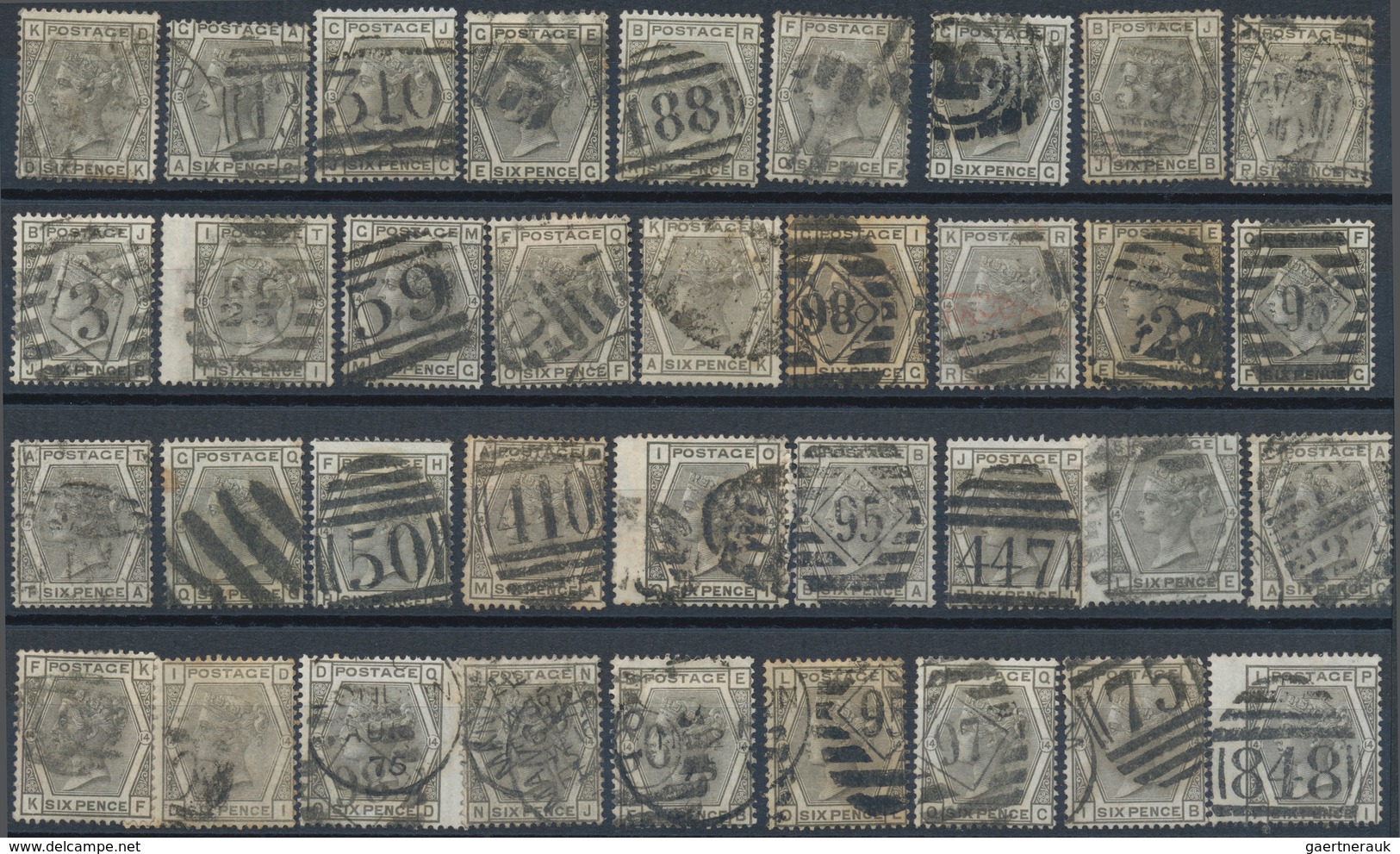 Großbritannien: 1841/1890 (ca.), Valuable Accumulation Of Mainly QV Issues (plus Some Following Peri - Autres & Non Classés