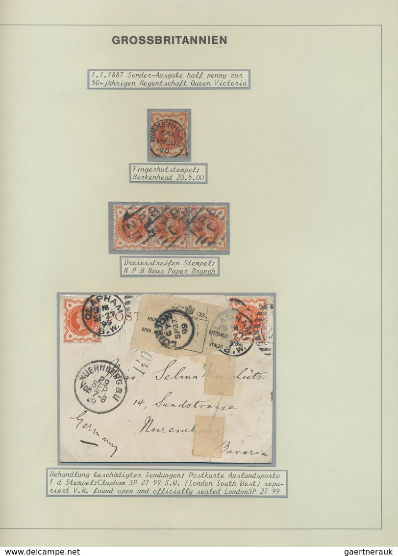 Großbritannien: 1853/1909, Specialised Collection QV With Special Emphasis On The 1887 Jubilee Issue - Autres & Non Classés