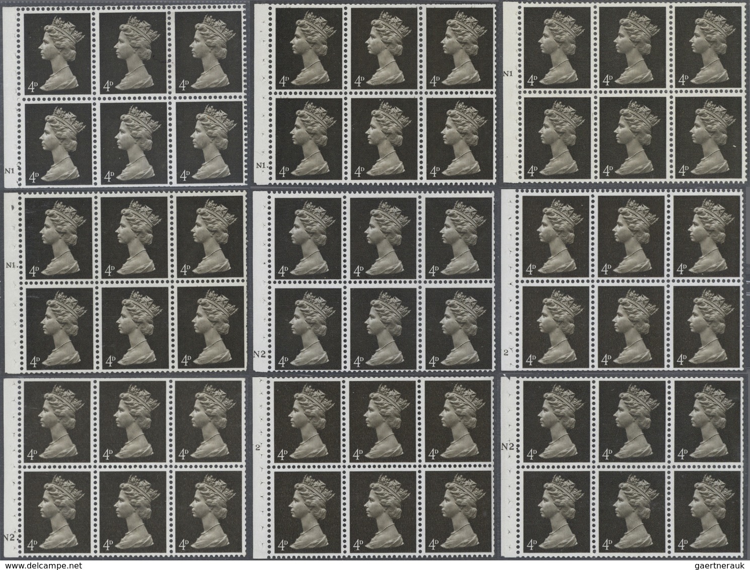 Großbritannien - Machin: 1967/1968, Pre-decimal Issues, U/m Collection Of 43 Booklet Panes With CYLI - Machins