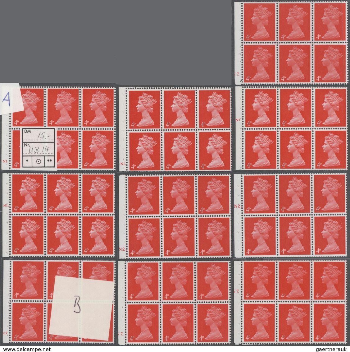 Großbritannien - Machin: 1967/1968, Pre-decimal Issues, U/m Collection Of 43 Booklet Panes With CYLI - Machins