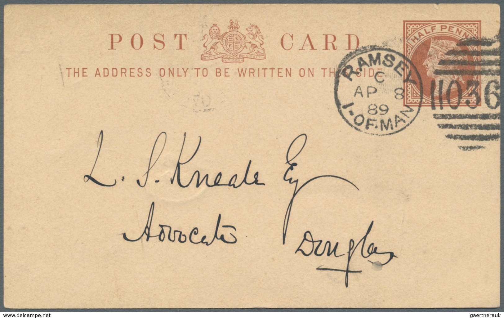 Großbritannien - Isle of Man: 1852/1937: Very fine lot of 39 village postmarks on envelopes, picture