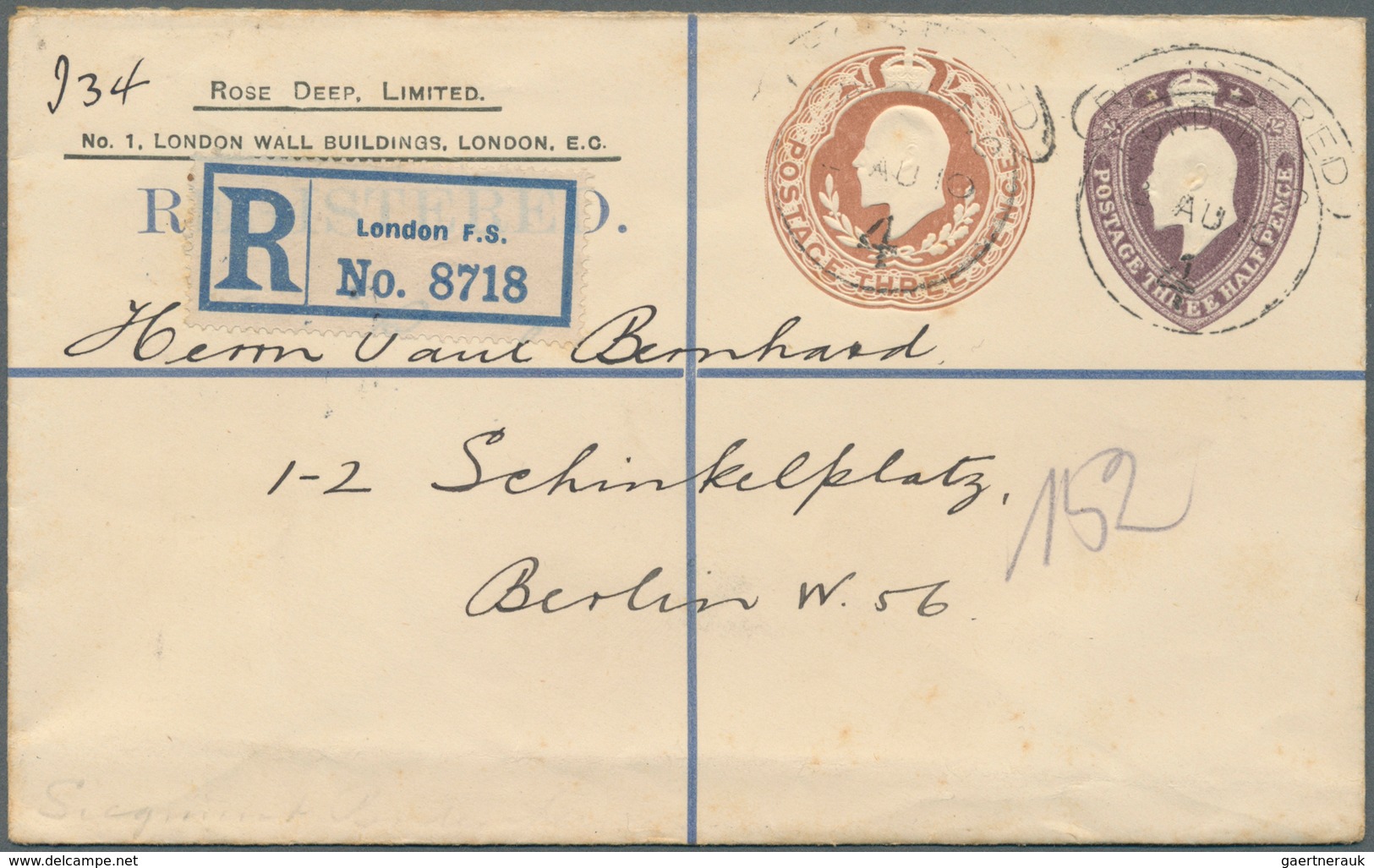 Großbritannien - Ganzsachen: 1890 From Ca., Lot With More Than 60 Used Postal Stationeries, Mostly E - Otros & Sin Clasificación