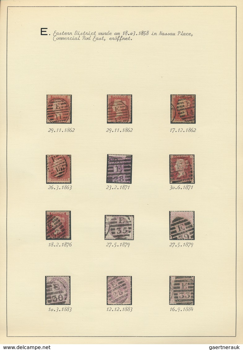 Großbritannien - Stempel: 1840/1970 (ca.), POSTMARKS OF GREAT BRITAIN, Almost Exclusively Queen Vict - Marcofilia