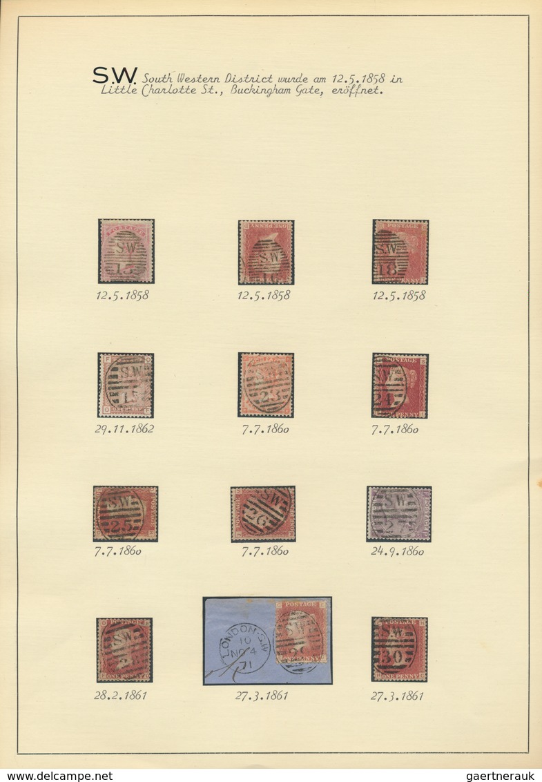 Großbritannien - Stempel: 1840/1970 (ca.), POSTMARKS OF GREAT BRITAIN, almost exclusively Queen Vict