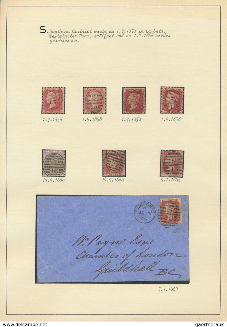 Großbritannien - Stempel: 1840/1970 (ca.), POSTMARKS OF GREAT BRITAIN, almost exclusively Queen Vict