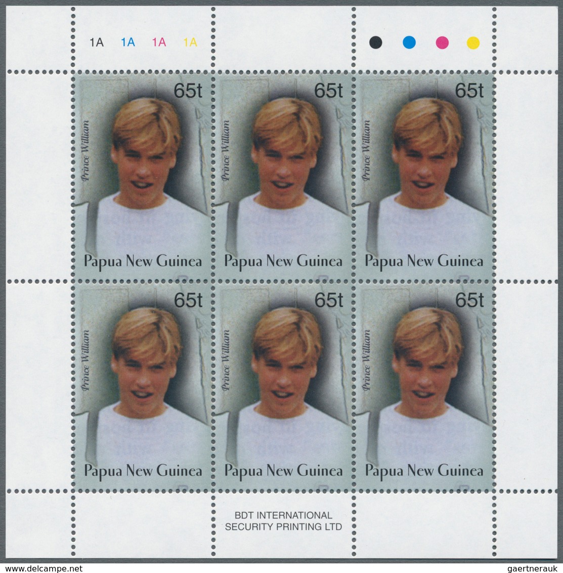 Großbritannien - Besonderheiten: 2003. Lot Of 4,800 Stamps "65t Prince William - Wearing White Shirt - Otros & Sin Clasificación