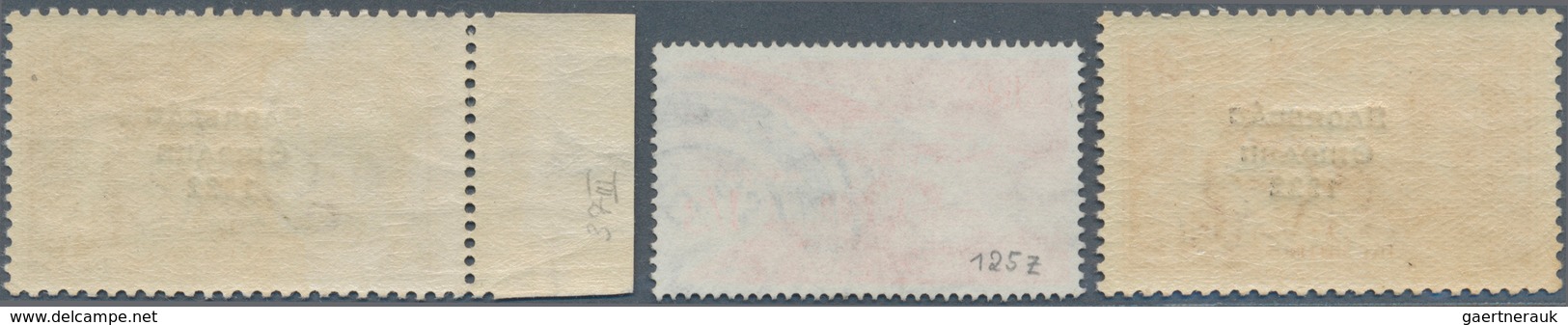 Irland: 1927/1954, Lot Of Three Stamps: Michel Nos. 37 III U/m, 38 III Variety "Dot Between S And A" - Lettres & Documents