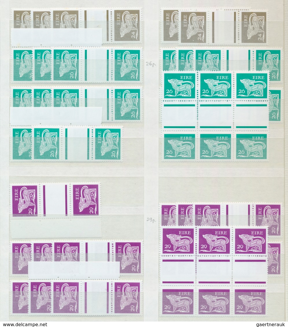 Irland: 1968/1982, Definitives "Ancient Irish Art" ("GERL" Issues), Comprehensive Accumulation In A - Lettres & Documents