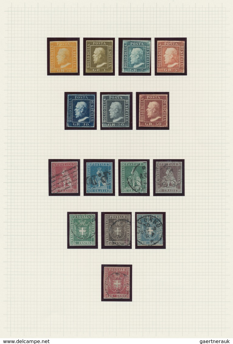 Altitalien: 1850/1870: Italian States, Nice Collection On Blanco Sheets, Papal States Only The Low D - Collections