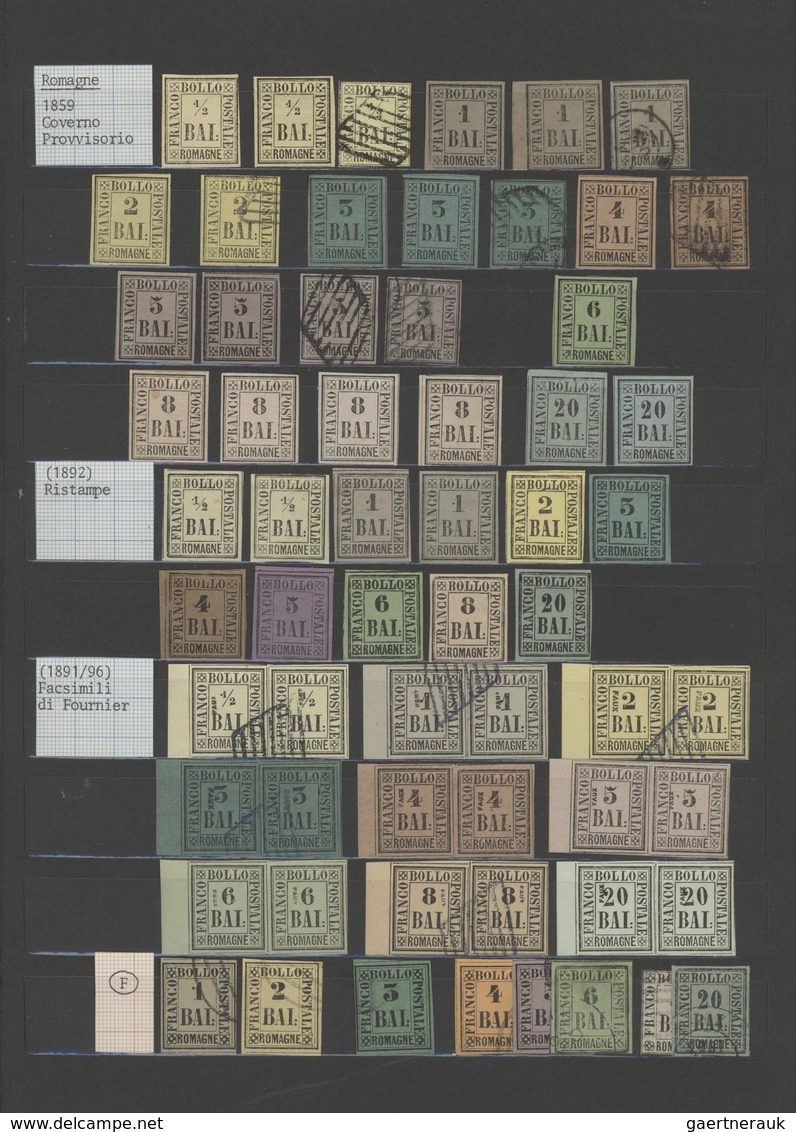 Altitalien: 1851/1900: Italian States Incl. Lombardo-Veneto, San Marino And Kingdom Up To 1900. Grea - Colecciones