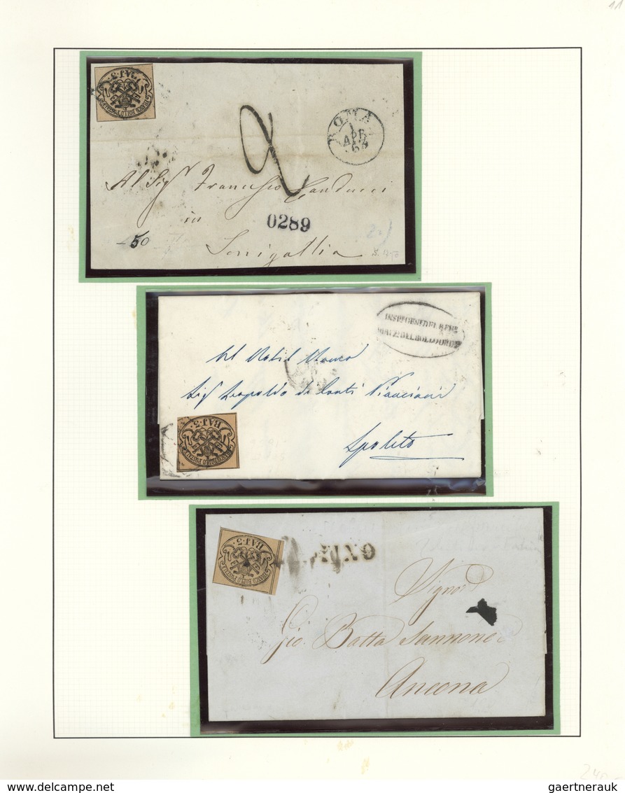 Italien - Altitalienische Staaten: Kirchenstaat: 1821/1870, specialised collection of apprx. 225 sta