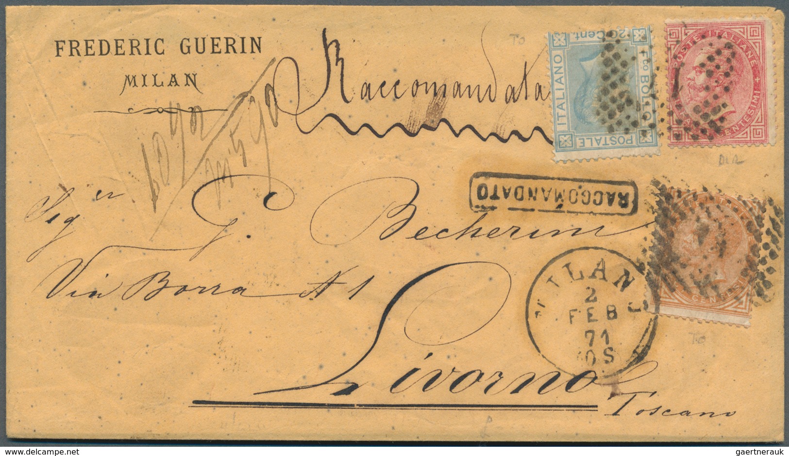 Italien: 1871/1949, Italy/Area, Group Of Six Better Entires, E.g. 1871 Registered Cover, 1933 Vatica - Nuevos