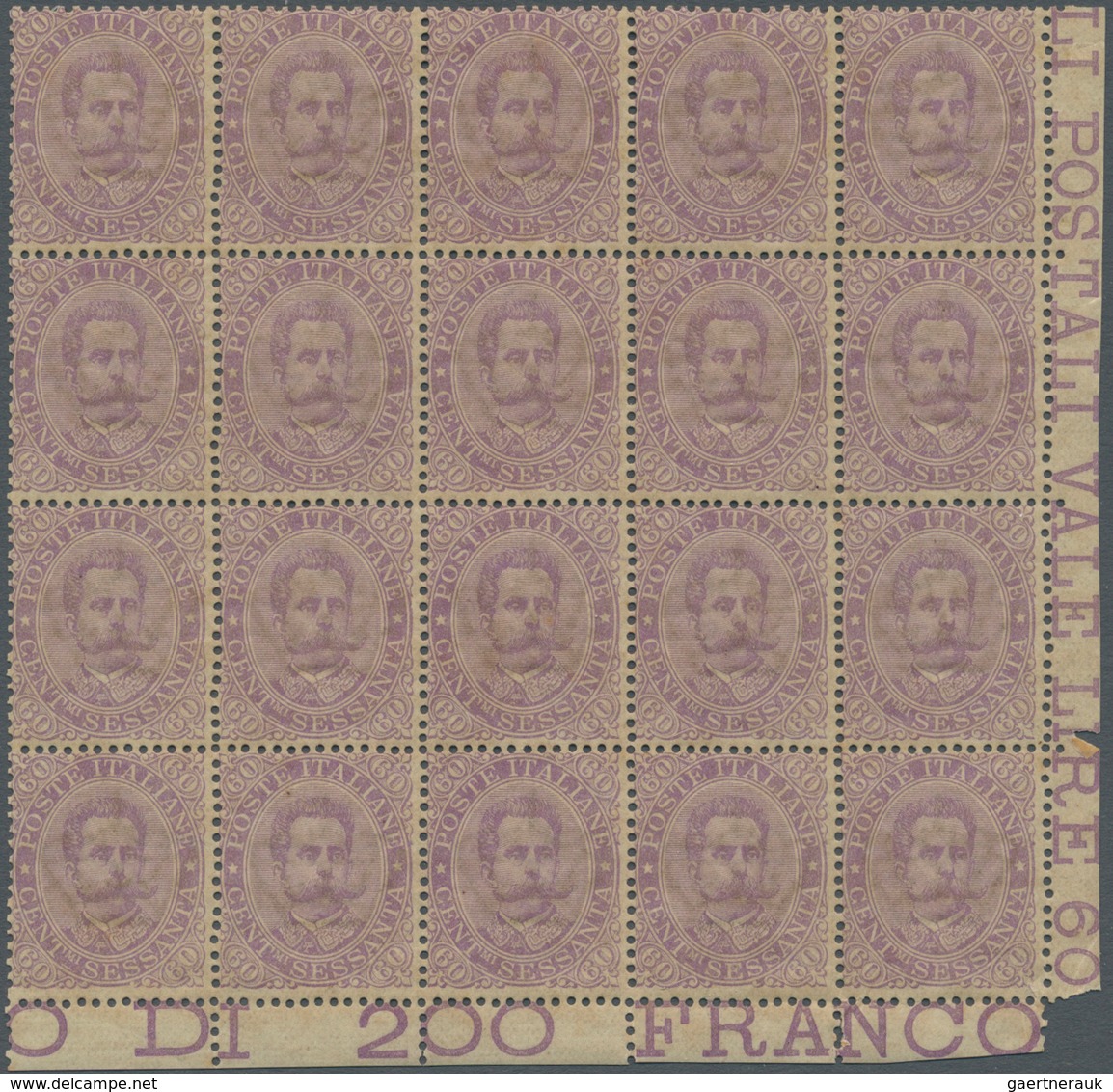 Italien: 1889/1935, U/m Accumulation Mainly Within (large) Units/sheets. Sass. 28.590,- € (price For - Neufs