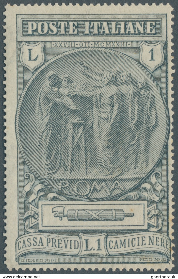 Italien: 1911/1931, Chiefly U/m Lot Of Better Issues Incl. Blocks Of Four, E.g. Sass. 96 Block Of Fo - Neufs