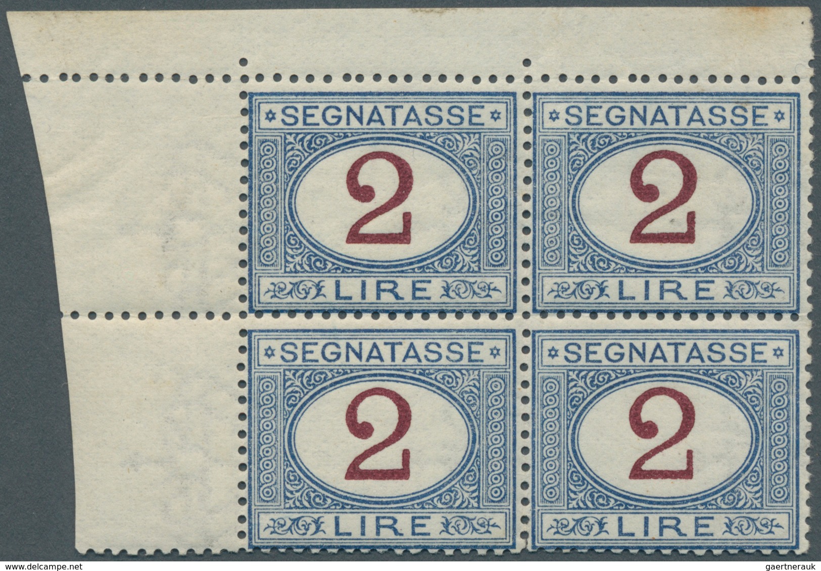 Italien - Portomarken: 1863/1903, Mint Lot Of Eight Stamps: Sass. 1 (oxidated Colour) Certificate E. - Taxe