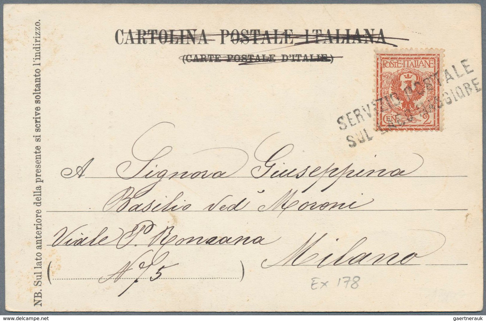 Italien - Stempel: 1882/1932, Small But Interesting Lot Of 11 Postcards All Bearing Lago Maggiore Sh - Marcophilie