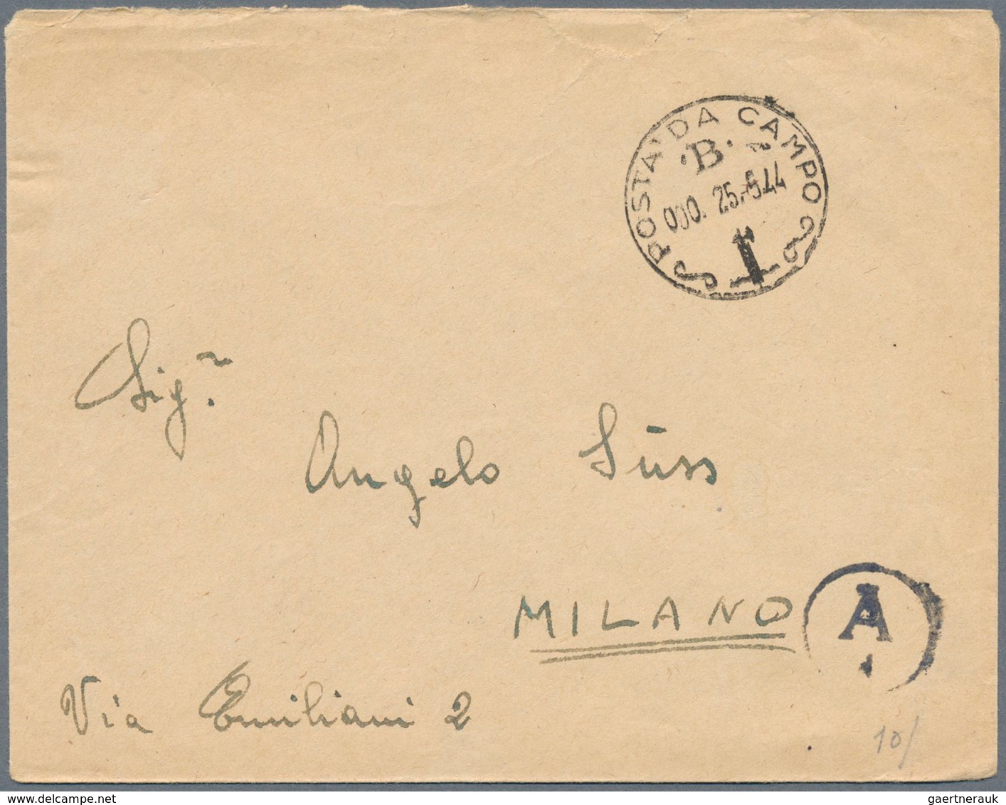 Italien - Besonderheiten: 1944, 14 Fieldpost Letters Of Italians Serving In The German Wehrmacht Inc - Non Classés