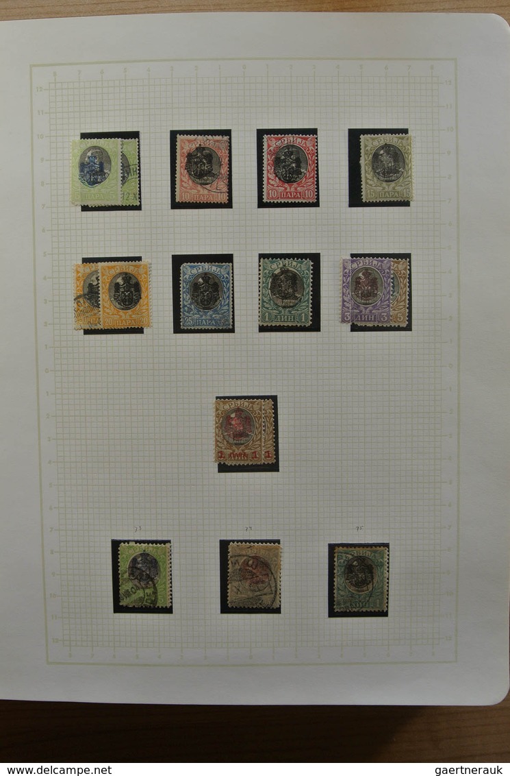 Jugoslawien: 1866-1945. Partly Specialised, MNH, Mint Hinged And Used Collection Yugoslavia 1866-194 - Oblitérés