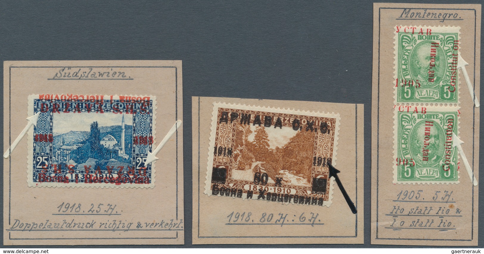 Jugoslawien: 1900/1940, Yugoslavia/Serbia/Montenegro/Bosnia And Hercegovina, Collection Of Apprx. 13 - Usados