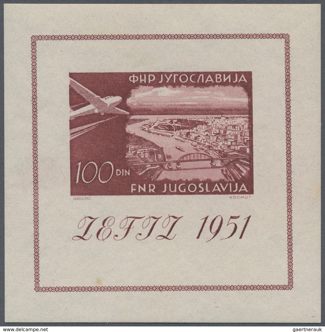 Jugoslawien: 1900/1951 (ca.), Yugoslavia And Some Area, Mainly U/m Assortment On Stocksheet Incl. Be - Used Stamps