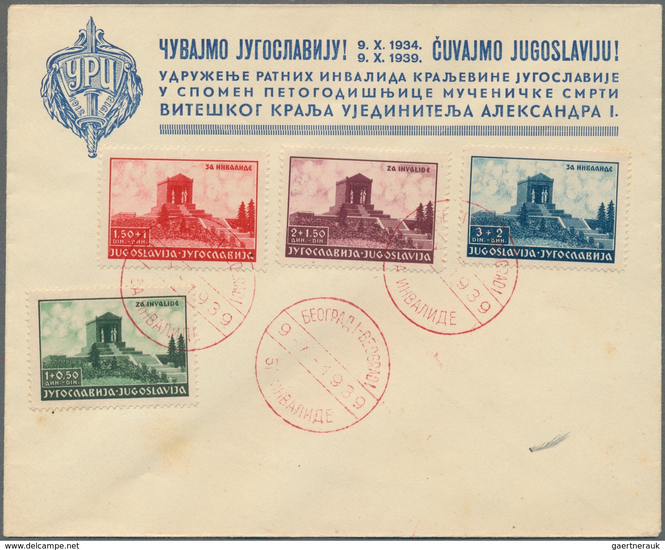 Jugoslawien: 1920/1980, Lot Of 33 Covers/cards Incl. Attractive Commemorative 1939/1940 Covers, Ital - Usados