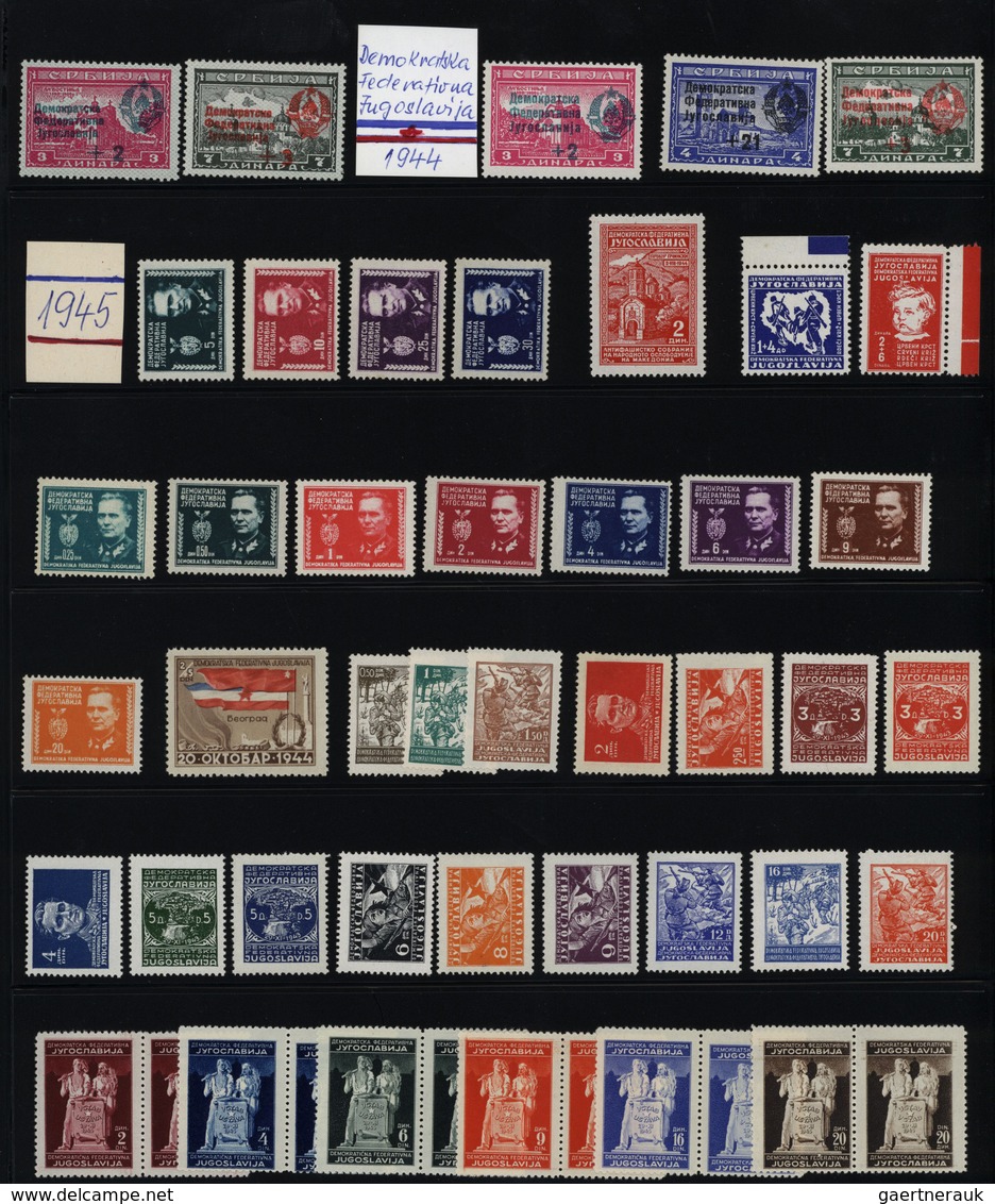 Jugoslawien: 1944/1979, U/m Collection In Two Albums, Appears To Be More Or Less Complete (e.g. Impe - Usados