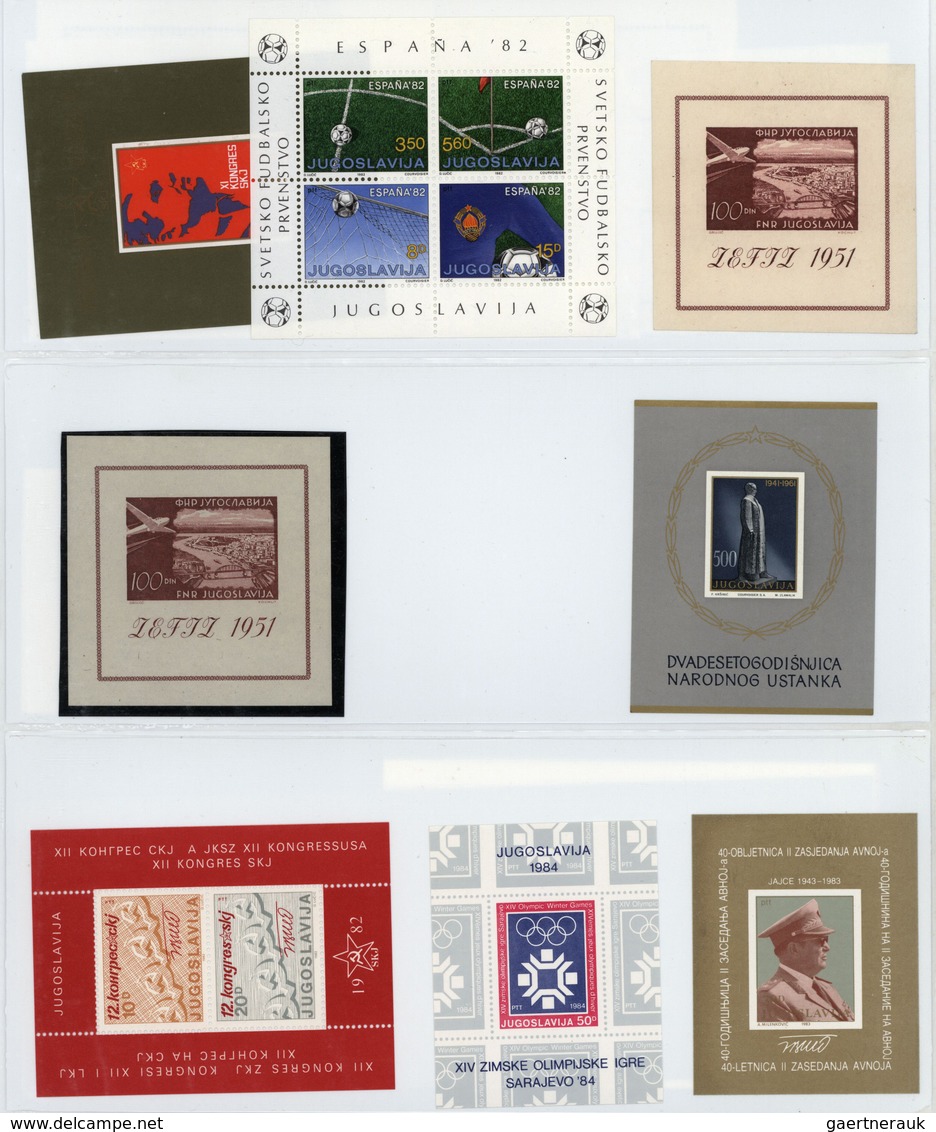 Jugoslawien: 1944/1979, U/m Collection In Two Albums, Appears To Be More Or Less Complete (e.g. Impe - Usados