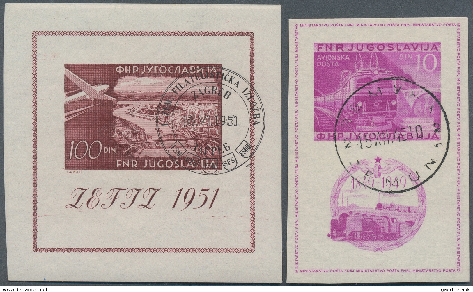 Jugoslawien: 1944/1981, Used Collection In A Binder, Apparently More Or Less Complete (also Official - Oblitérés