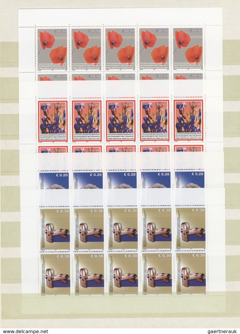 Kosovo: 2000/2005, U/m Collection Michel Nos. 1/34 Plus Mini Sheets Nos. 18/32 Complete. - Kosovo